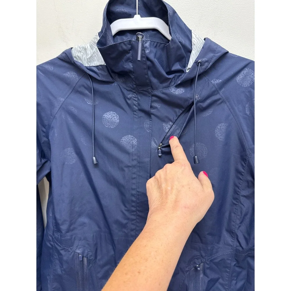 Mondetta (Navy) Hooded‎ Rain Jacket Womens Medium